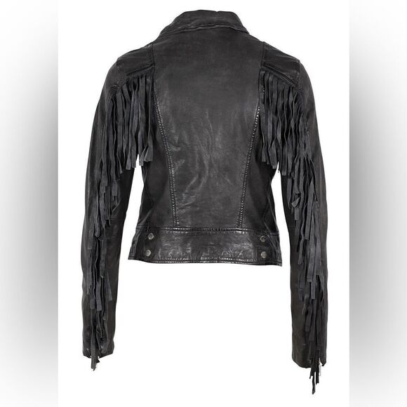 Mauritius Zoe RF Leather Jacket, Black - Picture 7 of 13